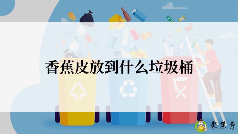 香蕉皮放到什么垃圾桶