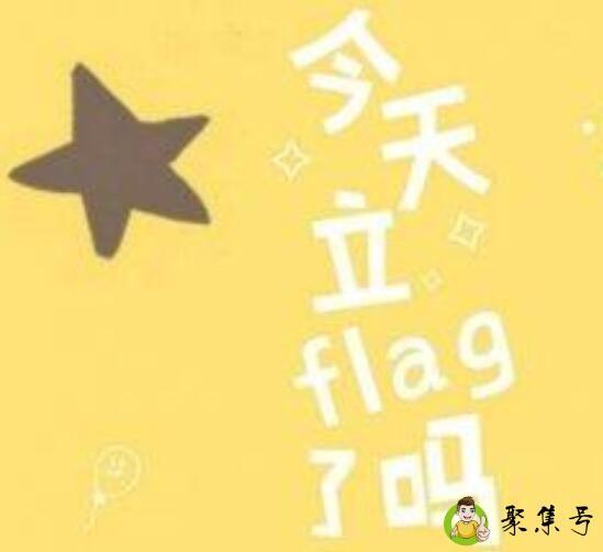 他立过的flag是什么意思
