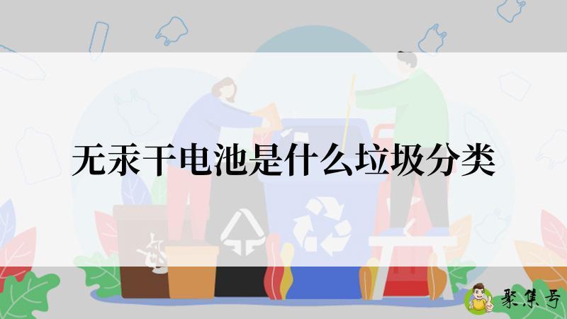 无汞干电池是什么垃圾分类