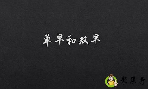 单早和双早是什么意思