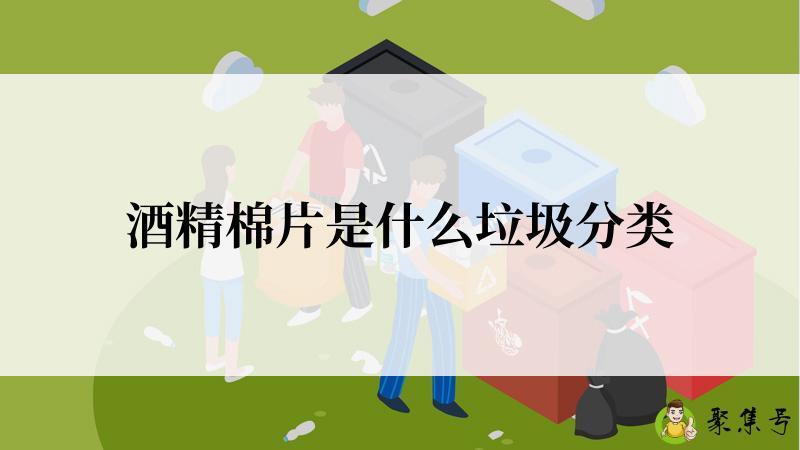 详细阅读:酒精棉片是什么垃圾分类 酒精棉片是什么垃圾分类