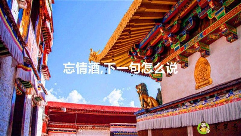 忘情酒,下一句怎么说
