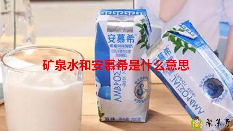 详细阅读:矿泉水和安慕希是什么意思 矿泉水和安慕希是什么意思