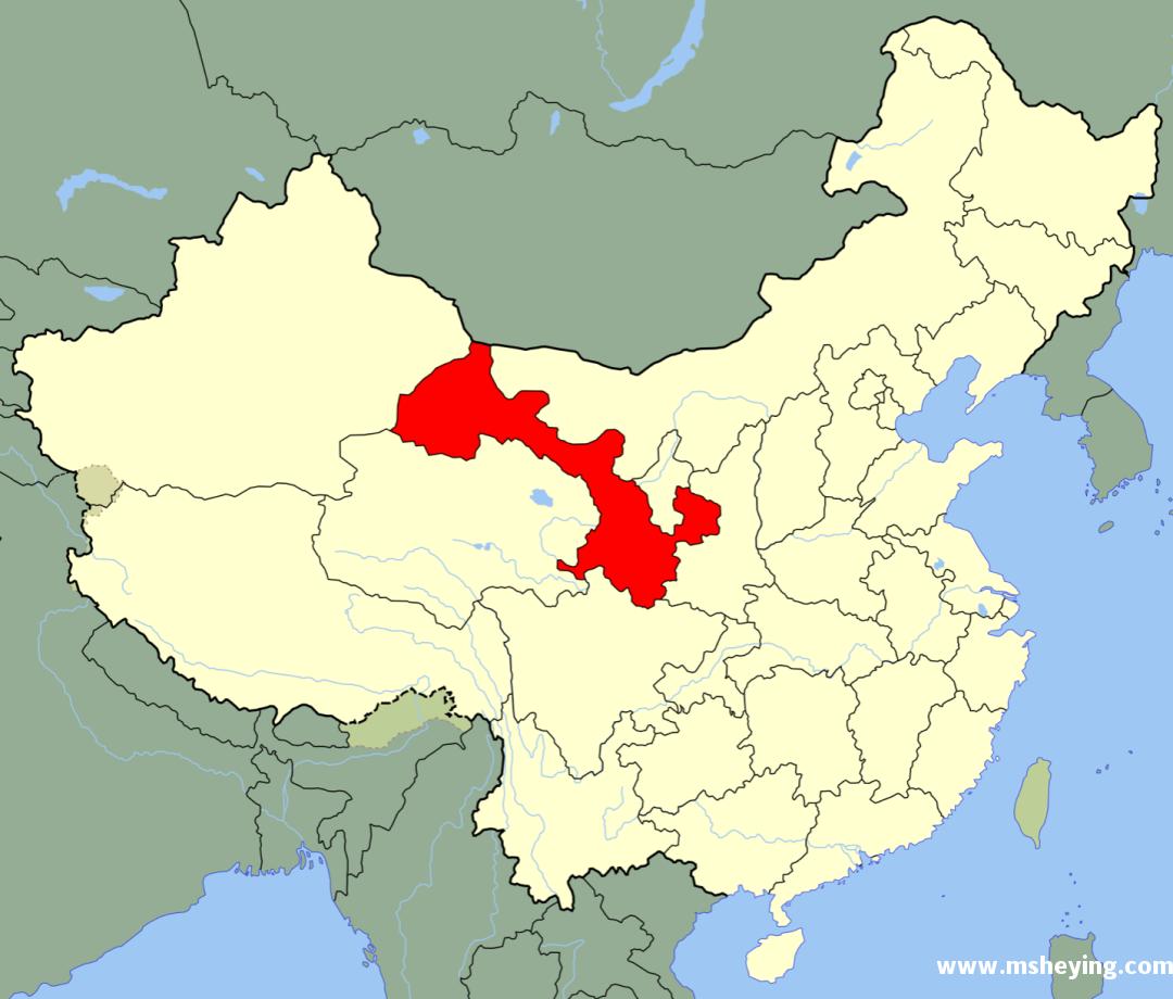 事实上,整个甘肃省的地图,狭长狭长的,本身就像一条走廊