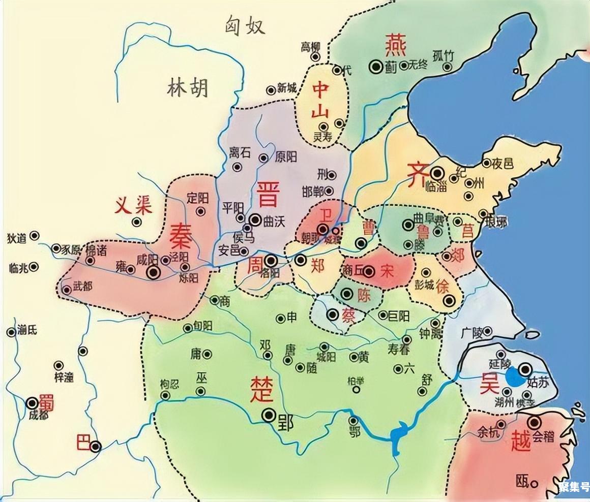 春秋霸主地图图片